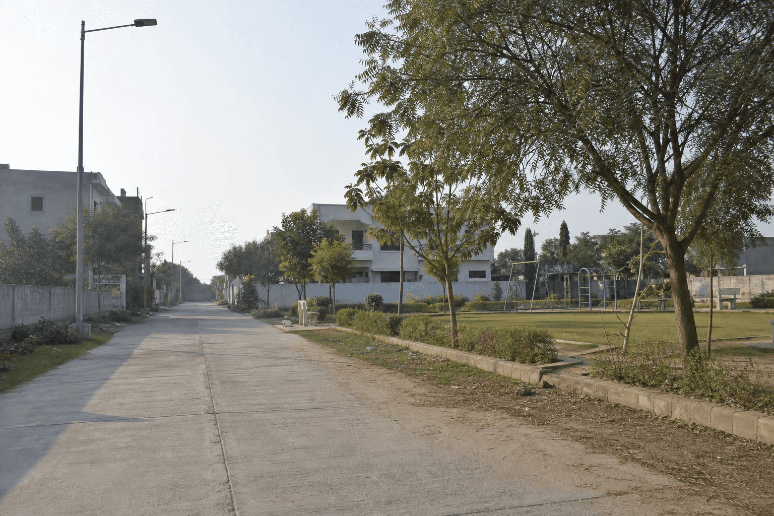 Internal street at Radha Krishna Puram