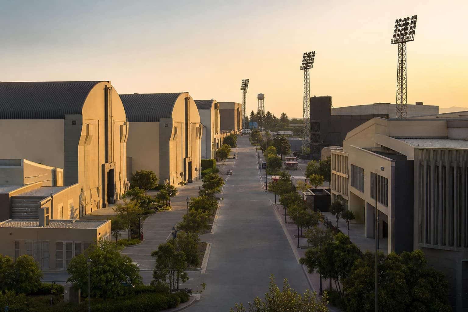 Film studio campus on the corridor