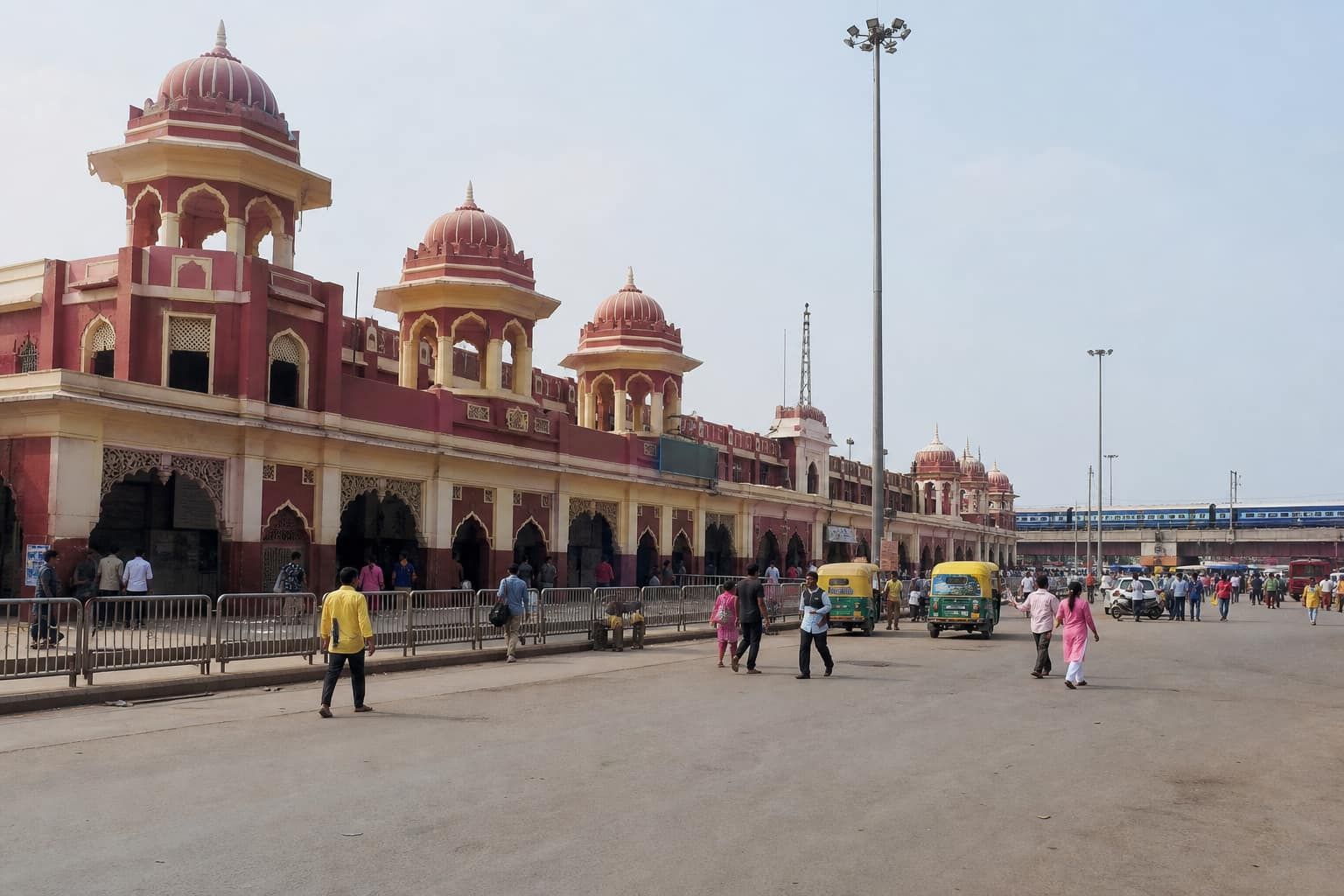 Mathura railway station on the pilgrim circuit
