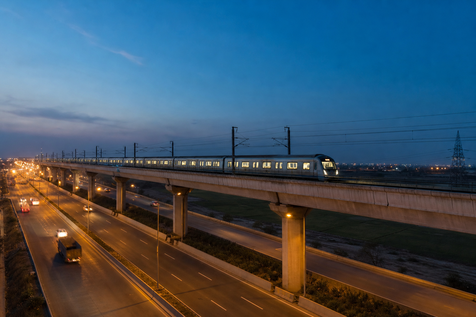 Metro and rapid-rail viaduct