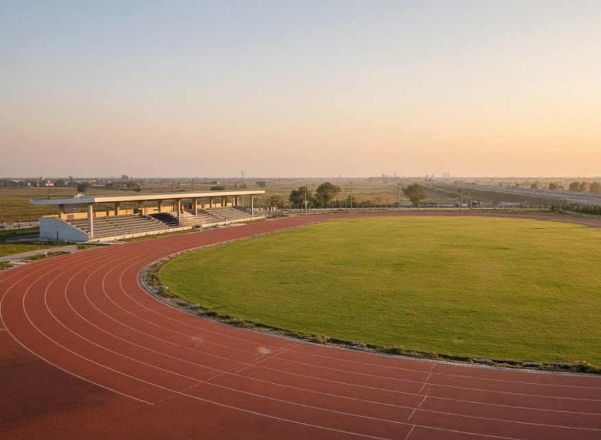 Olympic Park sports infrastructure on the Yamuna Expressway belt